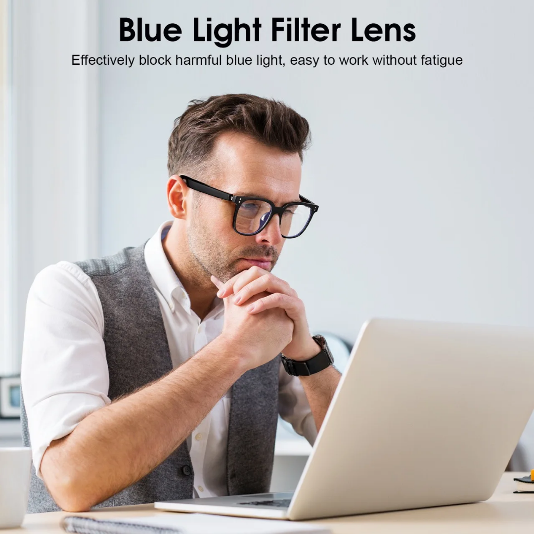 Lunettes Bluetooth VibeSound Duo – Lentilles anti-lumière bleue & solaires interchangeables